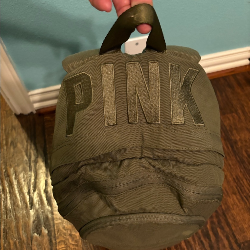 FINAL PRICE🔥Pink backpack green olive 💚used (lower price) only ($25)